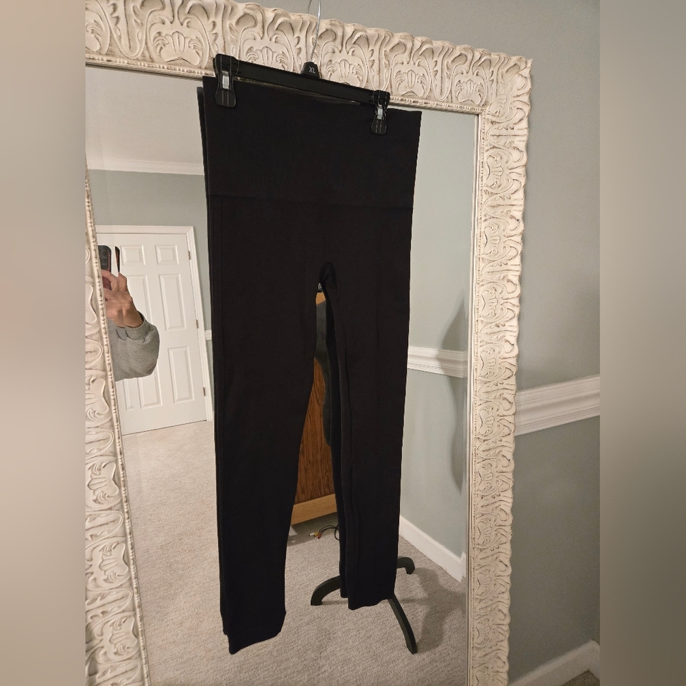 SPANX Black High-Waisted Leggings 20344R Ankle Ecocare M